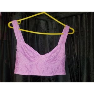 Victorias Secret PINK bustier push up crop top